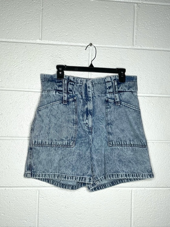 KanCan Pants - < KanCan Acid Wash Paperbag Waist Denim Shorts >